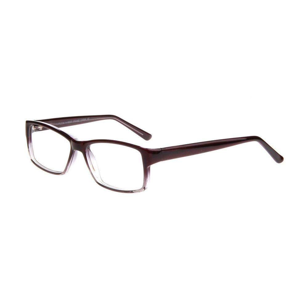 NEW HORIZON EYEWEAR Black Fade REEF Eyeglasses 53mm with Case